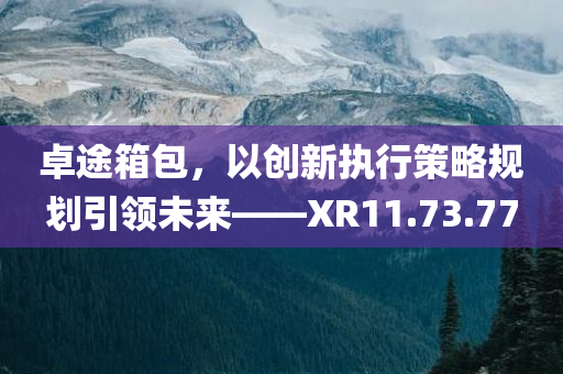 卓途箱包，以创新执行策略规划引领未来——XR11.73.77