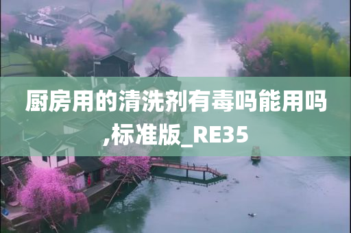 厨房用的清洗剂有毒吗能用吗,标准版_RE35