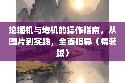 挖掘机与炮机的操作指南，从图片到实践，全面指导（精装版）