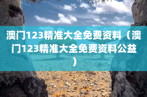 澳门123精准大全免费资料（澳门123精准大全免费资料公益）