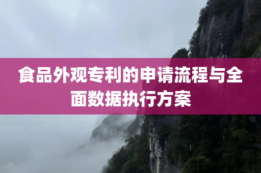 食品外观专利的申请流程与全面数据执行方案