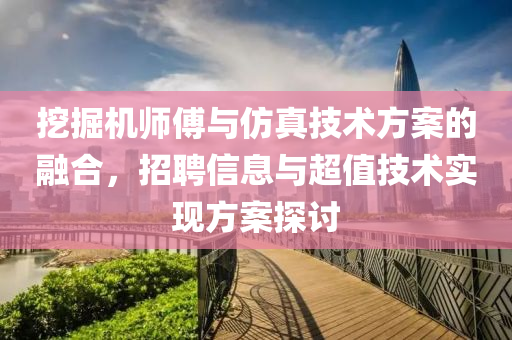 挖掘机师傅与仿真技术方案的融合，招聘信息与超值技术实现方案探讨