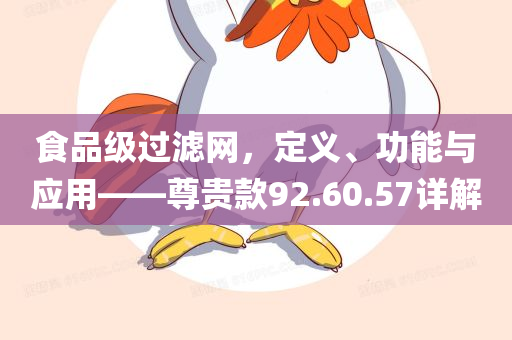 食品级过滤网，定义、功能与应用——尊贵款92.60.57详解