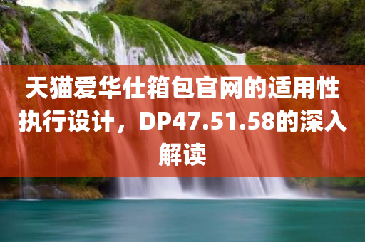 天猫爱华仕箱包官网的适用性执行设计，DP47.51.58的深入解读