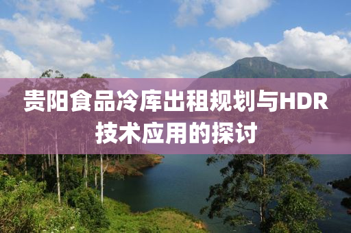 贵阳食品冷库出租规划与HDR技术应用的探讨