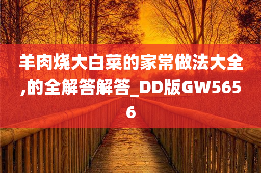 羊肉烧大白菜的家常做法大全,的全解答解答_DD版GW5656