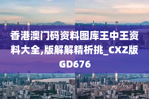 香港澳门码资料图库王中王资料大全,版解解精析挑_CXZ版GD676