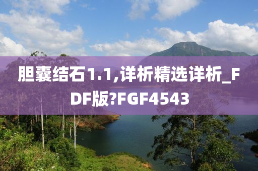 胆囊结石1.1,详析精选详析_FDF版?FGF4543