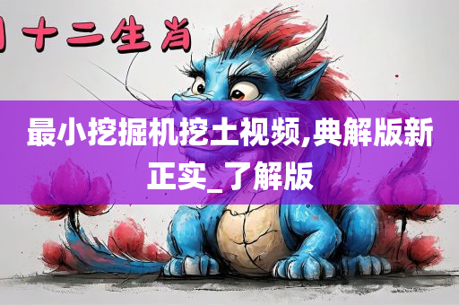 最小挖掘机挖土视频,典解版新正实_了解版