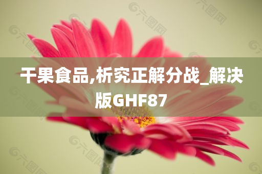 干果食品,析究正解分战_解决版GHF87