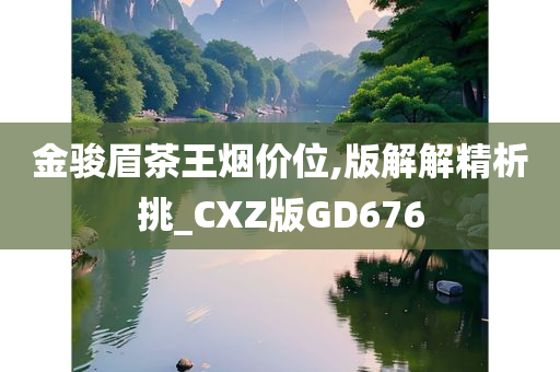 金骏眉茶王烟价位,版解解精析挑_CXZ版GD676