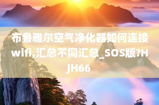 布鲁雅尔空气净化器如何连接wifi,汇总不同汇总_SOS版?HJH66