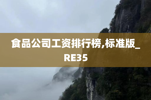 食品公司工资排行榜,标准版_RE35