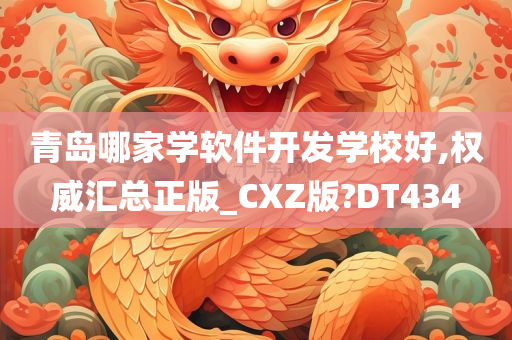 青岛哪家学软件开发学校好,权威汇总正版_CXZ版?DT434