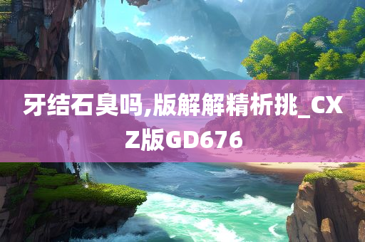 牙结石臭吗,版解解精析挑_CXZ版GD676