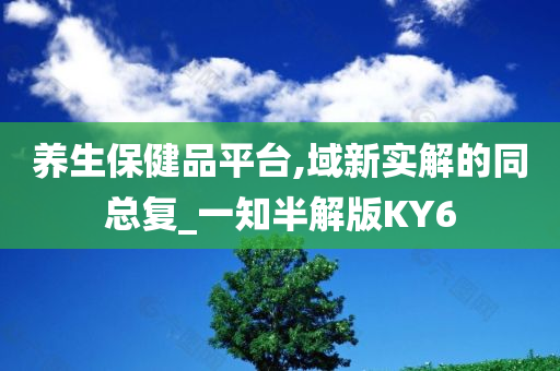 养生保健品平台,域新实解的同总复_一知半解版KY6