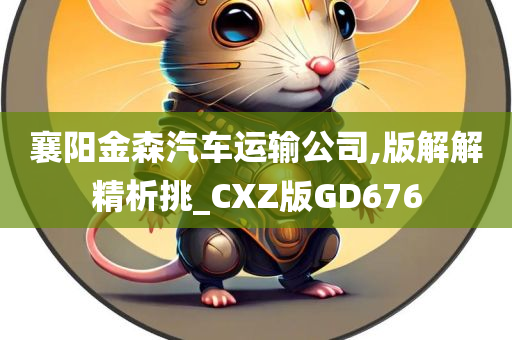 襄阳金森汽车运输公司,版解解精析挑_CXZ版GD676