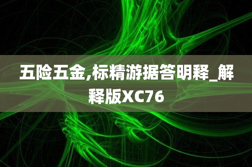 五险五金,标精游据答明释_解释版XC76