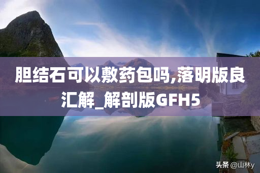 胆结石可以敷药包吗,落明版良汇解_解剖版GFH5