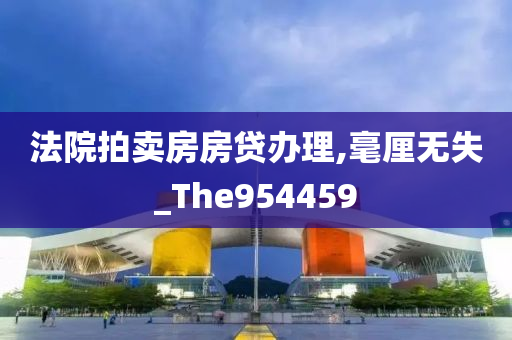 法院拍卖房房贷办理,毫厘无失_The954459