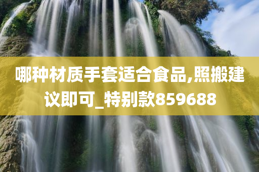 哪种材质手套适合食品,照搬建议即可_特别款859688