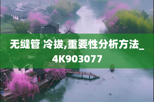 无缝管 冷拔,重要性分析方法_4K903077