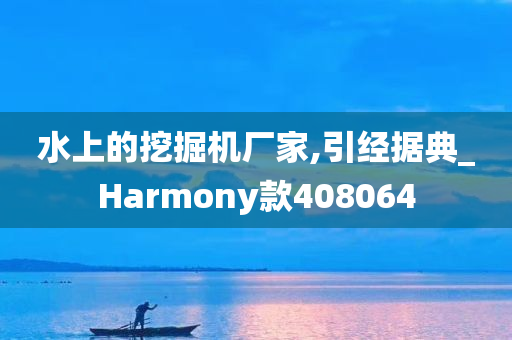 水上的挖掘机厂家,引经据典_Harmony款408064