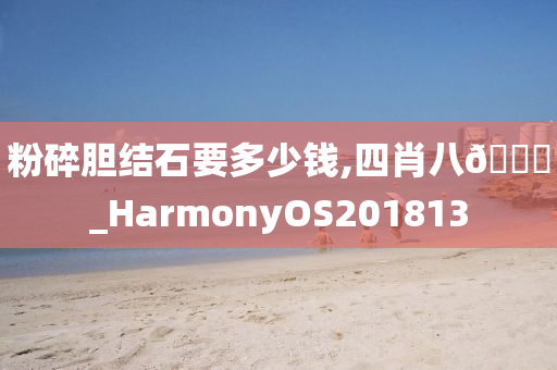 粉碎胆结石要多少钱,四肖八🐎_HarmonyOS201813