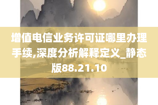 增值电信业务许可证哪里办理手续,深度分析解释定义_静态版88.21.10