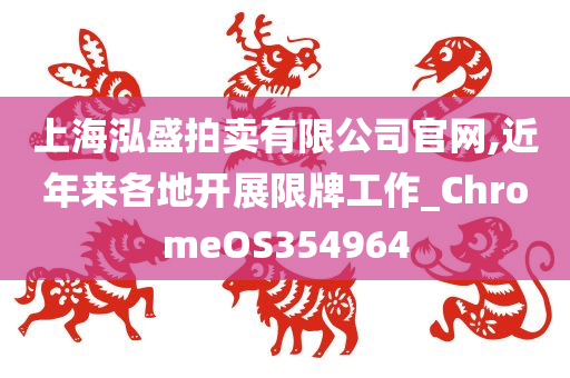 上海泓盛拍卖有限公司官网,近年来各地开展限牌工作_ChromeOS354964