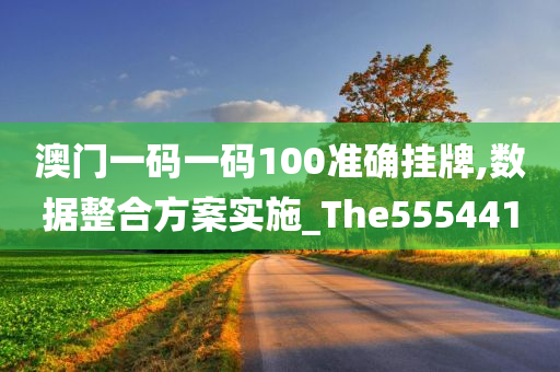 澳门一码一码100准确挂牌,数据整合方案实施_The555441