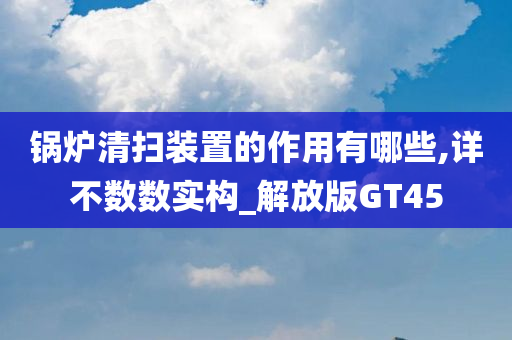 锅炉清扫装置的作用有哪些,详不数数实构_解放版GT45