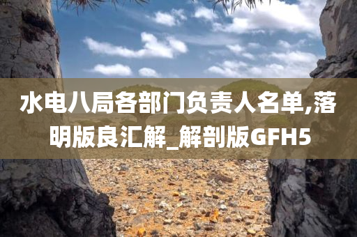 水电八局各部门负责人名单,落明版良汇解_解剖版GFH5