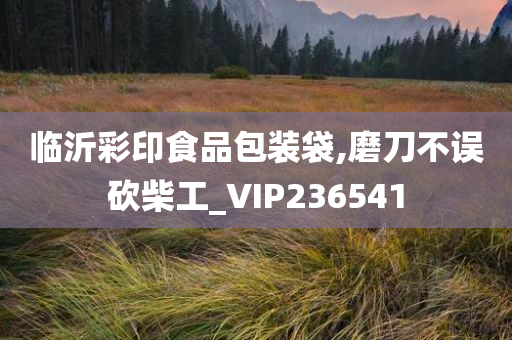 临沂彩印食品包装袋,磨刀不误砍柴工_VIP236541