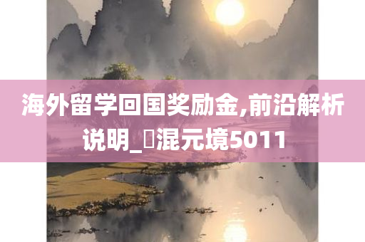 海外留学回国奖励金,前沿解析说明_‌混元境5011