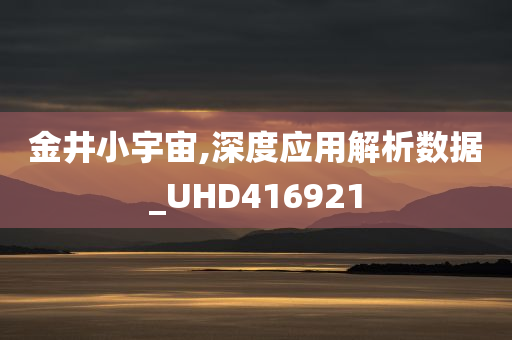 金井小宇宙,深度应用解析数据_UHD416921