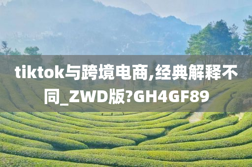 tiktok与跨境电商,经典解释不同_ZWD版?GH4GF89