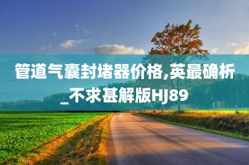 管道气囊封堵器价格,英最确析_不求甚解版HJ89