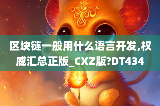 区块链一般用什么语言开发,权威汇总正版_CXZ版?DT434