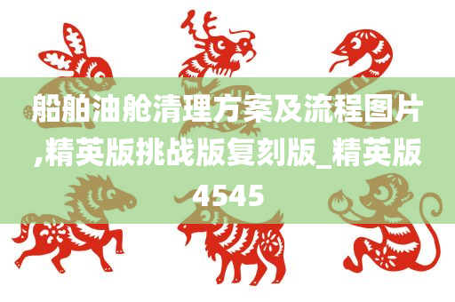 船舶油舱清理方案及流程图片,精英版挑战版复刻版_精英版4545