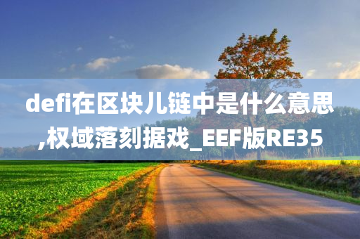 defi在区块儿链中是什么意思,权域落刻据戏_EEF版RE35