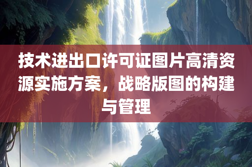 技术进出口许可证图片高清资源实施方案，战略版图的构建与管理