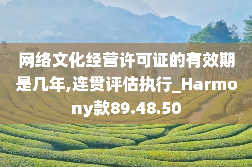 网络文化经营许可证的有效期是几年,连贯评估执行_Harmony款89.48.50