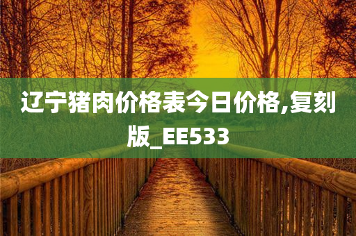 辽宁猪肉价格表今日价格,复刻版_EE533