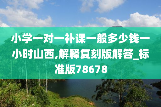 小学一对一补课一般多少钱一小时山西,解释复刻版解答_标准版78678