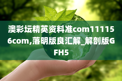 澳彩坛精英资料准com111156com,落明版良汇解_解剖版GFH5