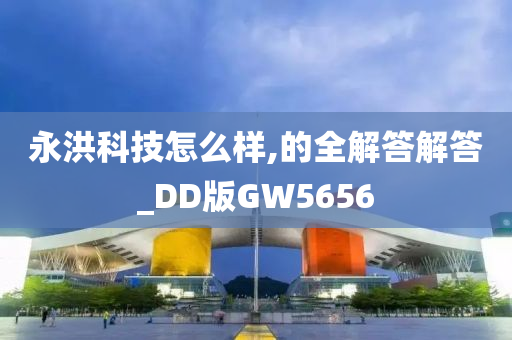 永洪科技怎么样,的全解答解答_DD版GW5656