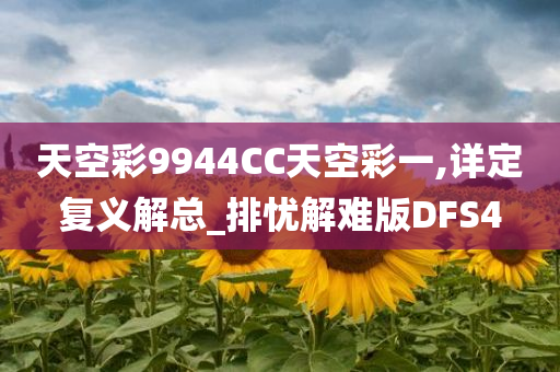 天空彩9944CC天空彩一,详定复义解总_排忧解难版DFS4