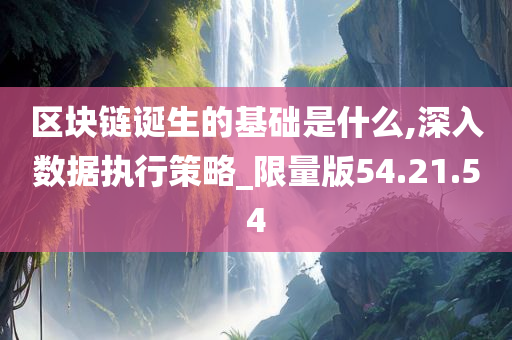 区块链诞生的基础是什么,深入数据执行策略_限量版54.21.54