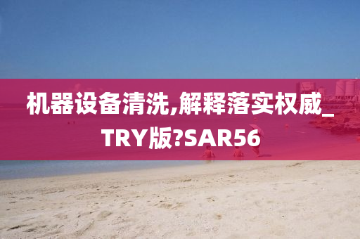 机器设备清洗,解释落实权威_TRY版?SAR56